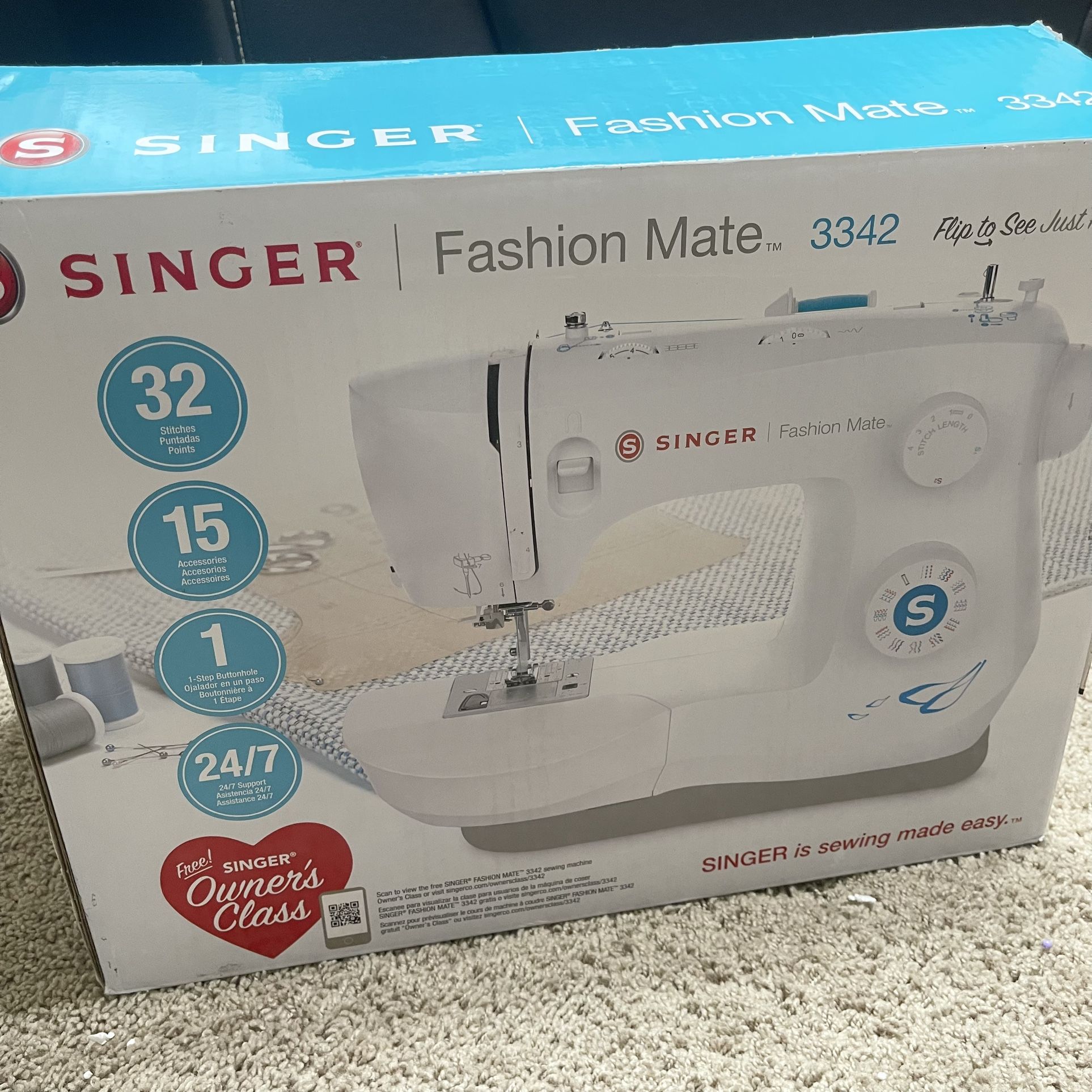SEWING MACHINE SINGER FASHION MATE 3342