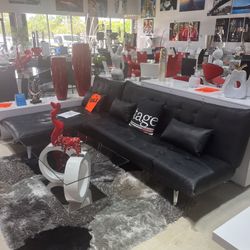 Futon And Chaise FLOOR SAMPLE 