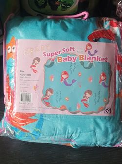 Baby Blanket With Sherpa 50x60