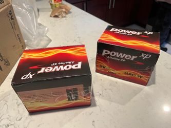 9v power XP alkaline Batteries qt 144 piece asking $60