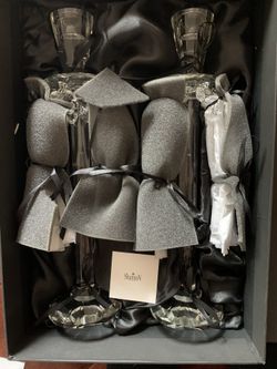 Shannon Crystal 14in Candlesticks