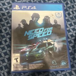 Need for speed. PS4.