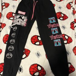 Black Marvel Spiderman joggers 