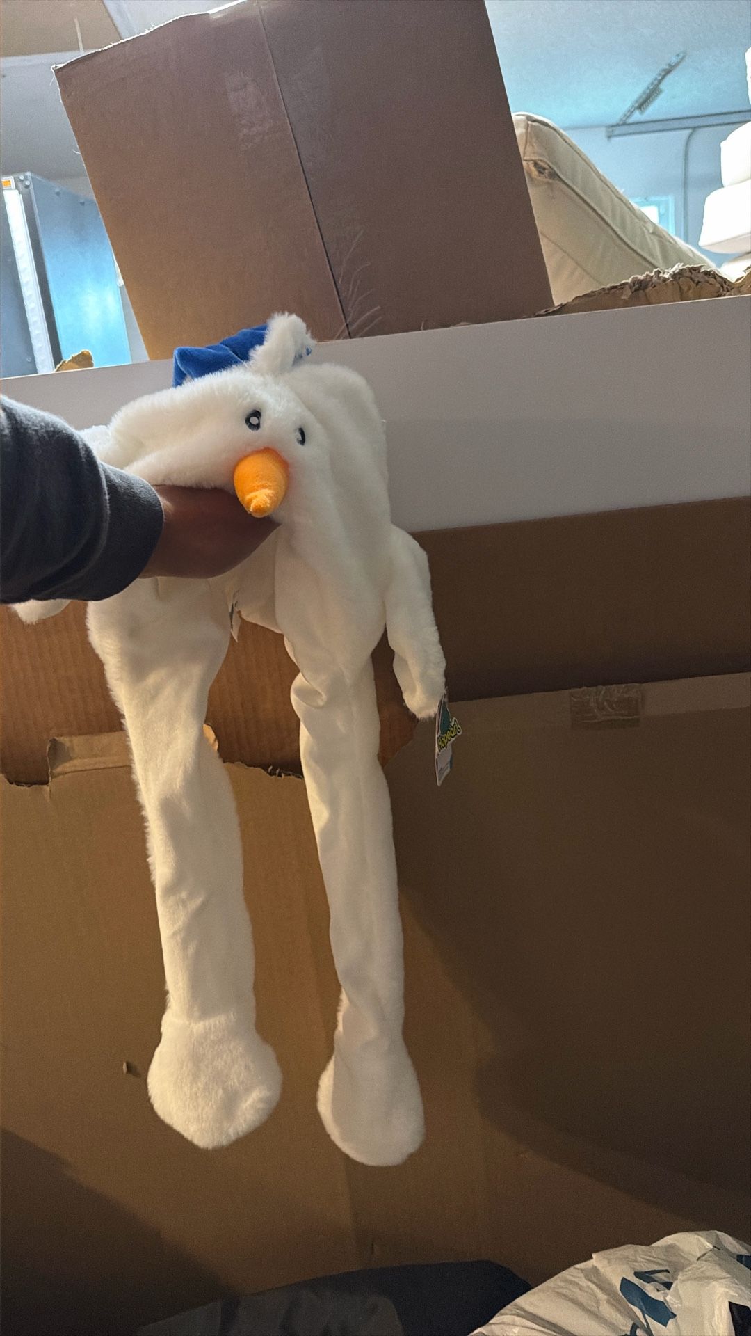 Hat Ear Plush Snowman