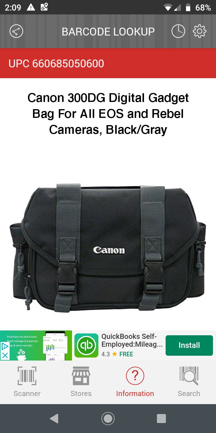 Canon 300DG Digital Gadget Bag for EOS & Rebel Cameras - Black/Gray