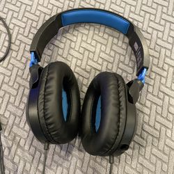 Turtle Beach Headset - Untested Missing Mic - Blue