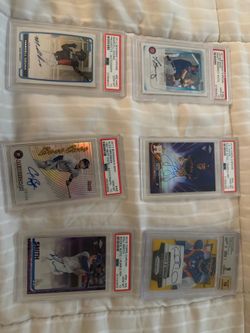 Baseball cards singed taking offers