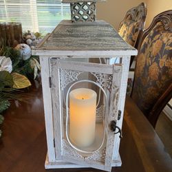 Vintage White Decorative Cage