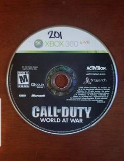 Call of Duty: World at War (Microsoft Xbox 360, 2008) Disk Only