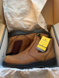 The Thorogood Men's 6" Thoro-Flex Quick Release Pull-On Work Boots Size 10 1/2