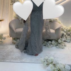 Amazing Gray Dress Like Now  Was $950 