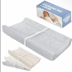 Jool Baby Serenity Soft Changing Pad + Washable Cover - Fits Standard Changing Tables