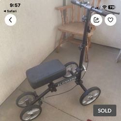 Knee scooter.