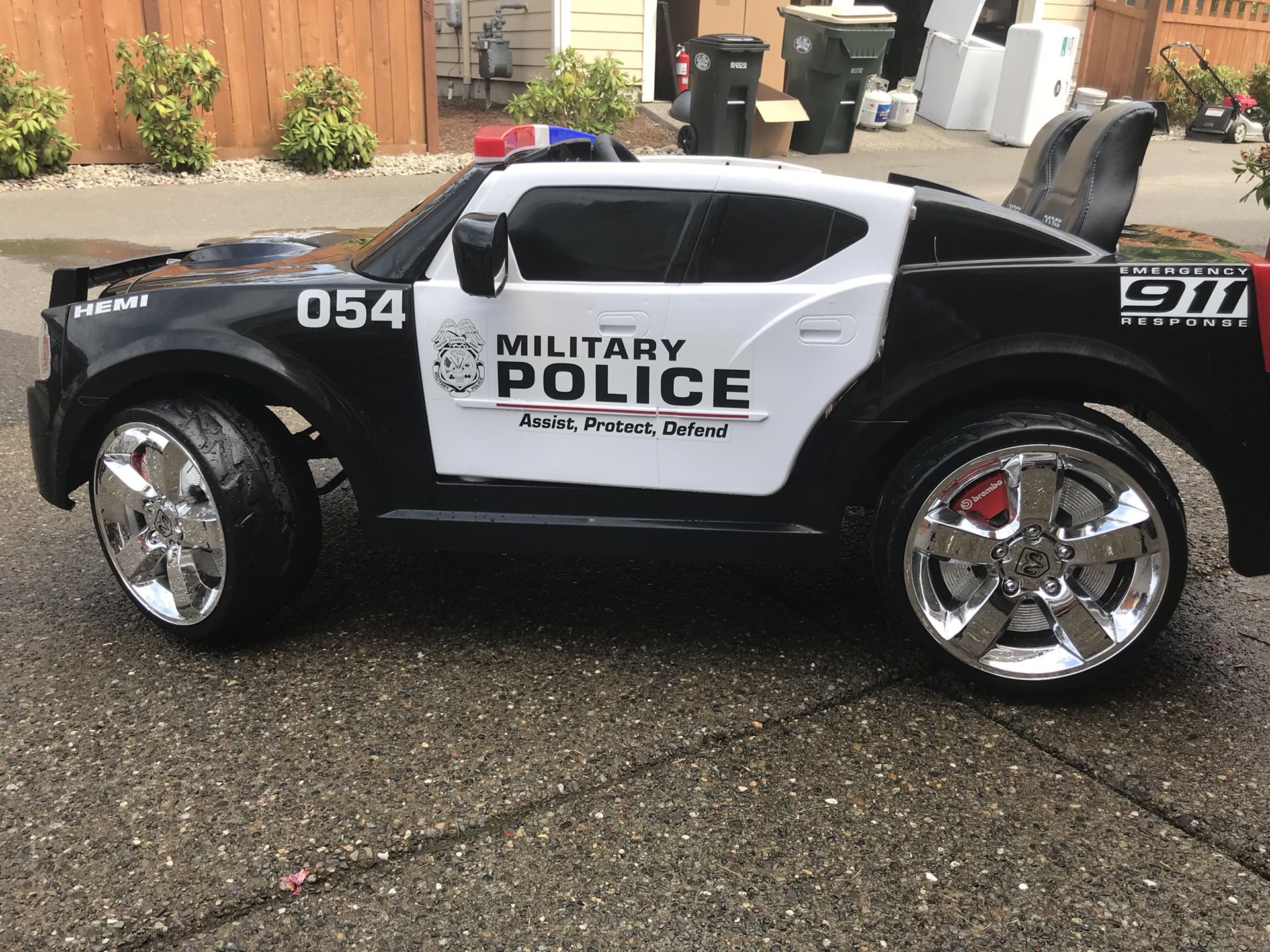MP custom Power Wheels Police Car