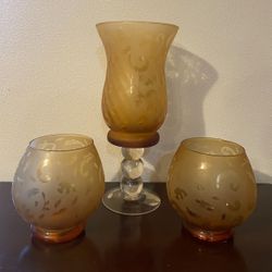 $15 - Candle holder set like new. Big cande holder height - 13" Small candle holder - 6"