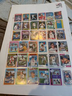 Topps baseball cards from the 70s 80s and 90s, all included