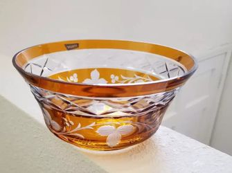 italian crystal dish