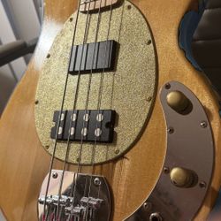 Blue Meltdown 4 String Bass Guitar - Sterling brand 