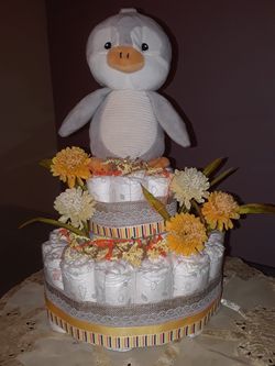 Fall Diaper cake
