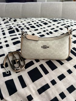 Beige And Tan Coach Bag