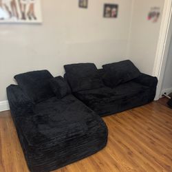 Black Boneless Couch