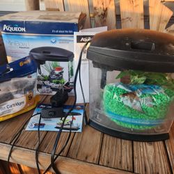 Aqueon MiniBow Aquarium LED Starter Kit, 1 Gallon Fish tank