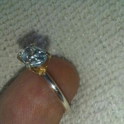 Blue Sapphire Ring .sterling Silver