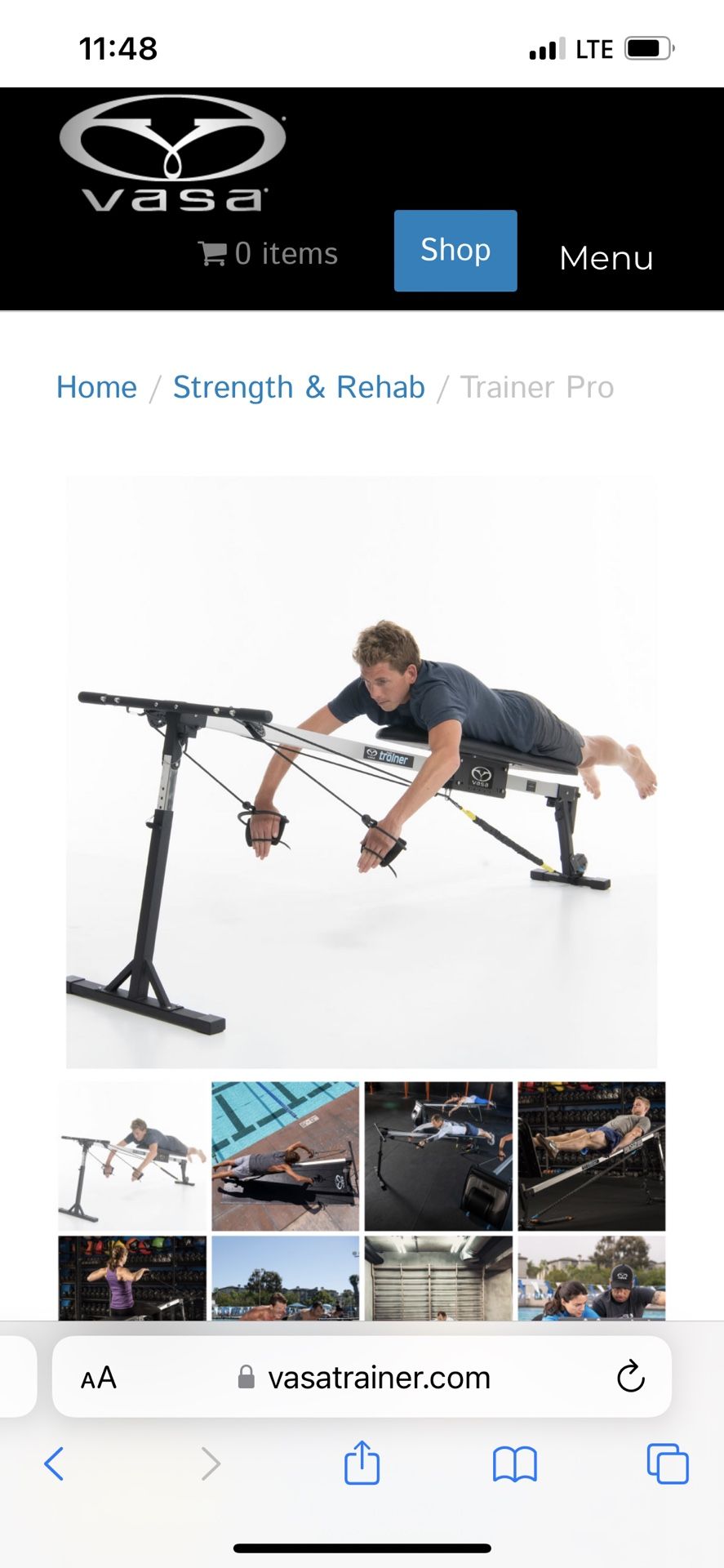 Vasa Swim bench and swimming trainer