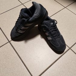 Black Suede Adidas Sambas Size 10.5