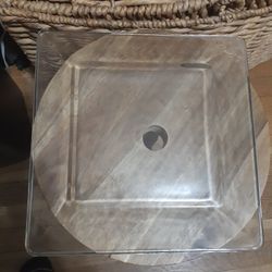 Clear Square Glass Dishes - Set of 2