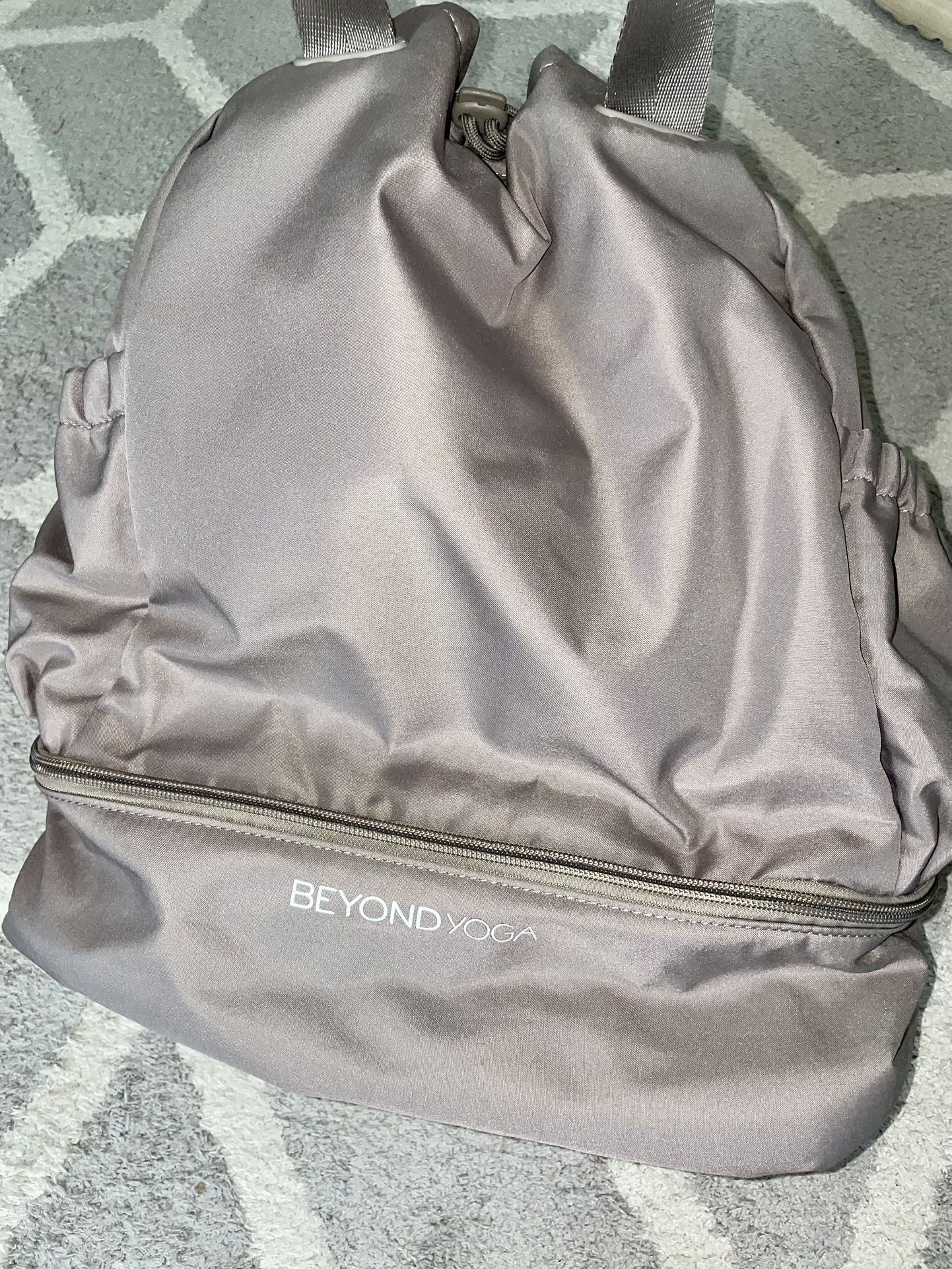 NEW Beyond Yoga Gym Bag Convertible Backpack In Taupe Brown