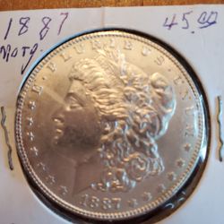 1887 Morgan Silver Dollar 