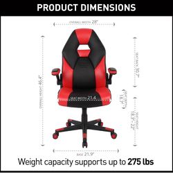 Gaming Chair – Red & Black – Excellent Condition – Ergonomic & Reclining