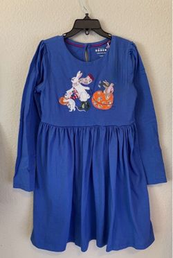 Mini boden girls pumpkin dress 5/6