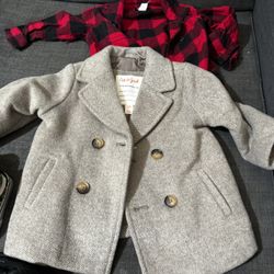 12month Coat And Size 3 Shoes 