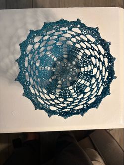 Lot of 3 hand crocheted bowls
