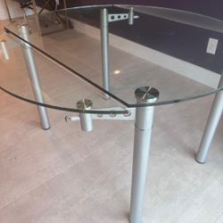 Glass Dining / Coffee Table- Convertible 