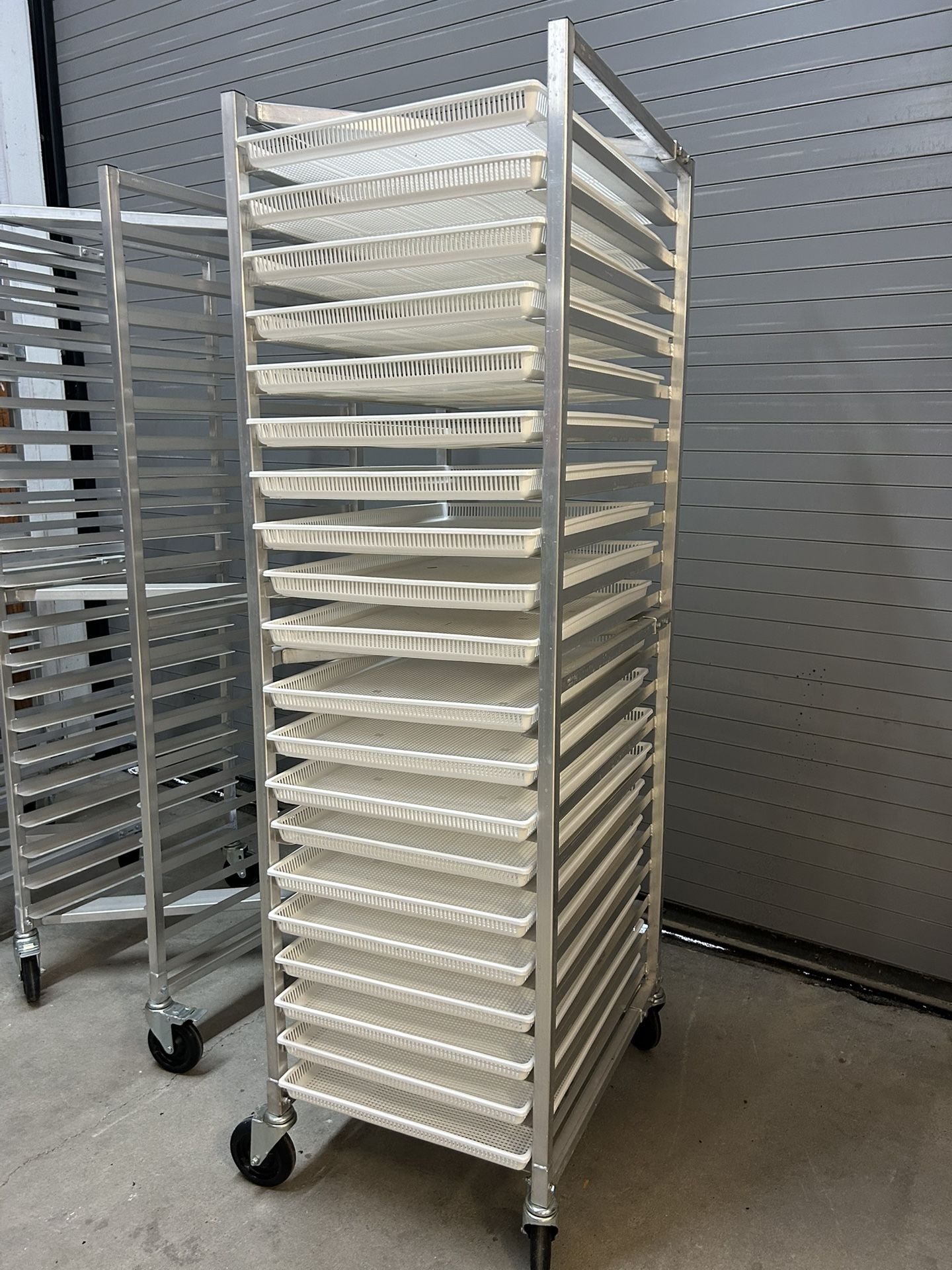 Heavy-Duty Mobile Drying / Storage Racks – Excellent Condition