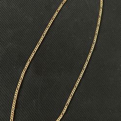 18k figaro chain