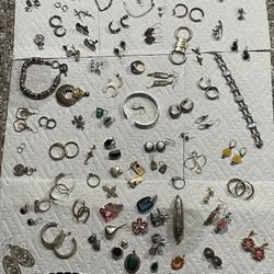 Lot Sterling Silver  Jewelry 