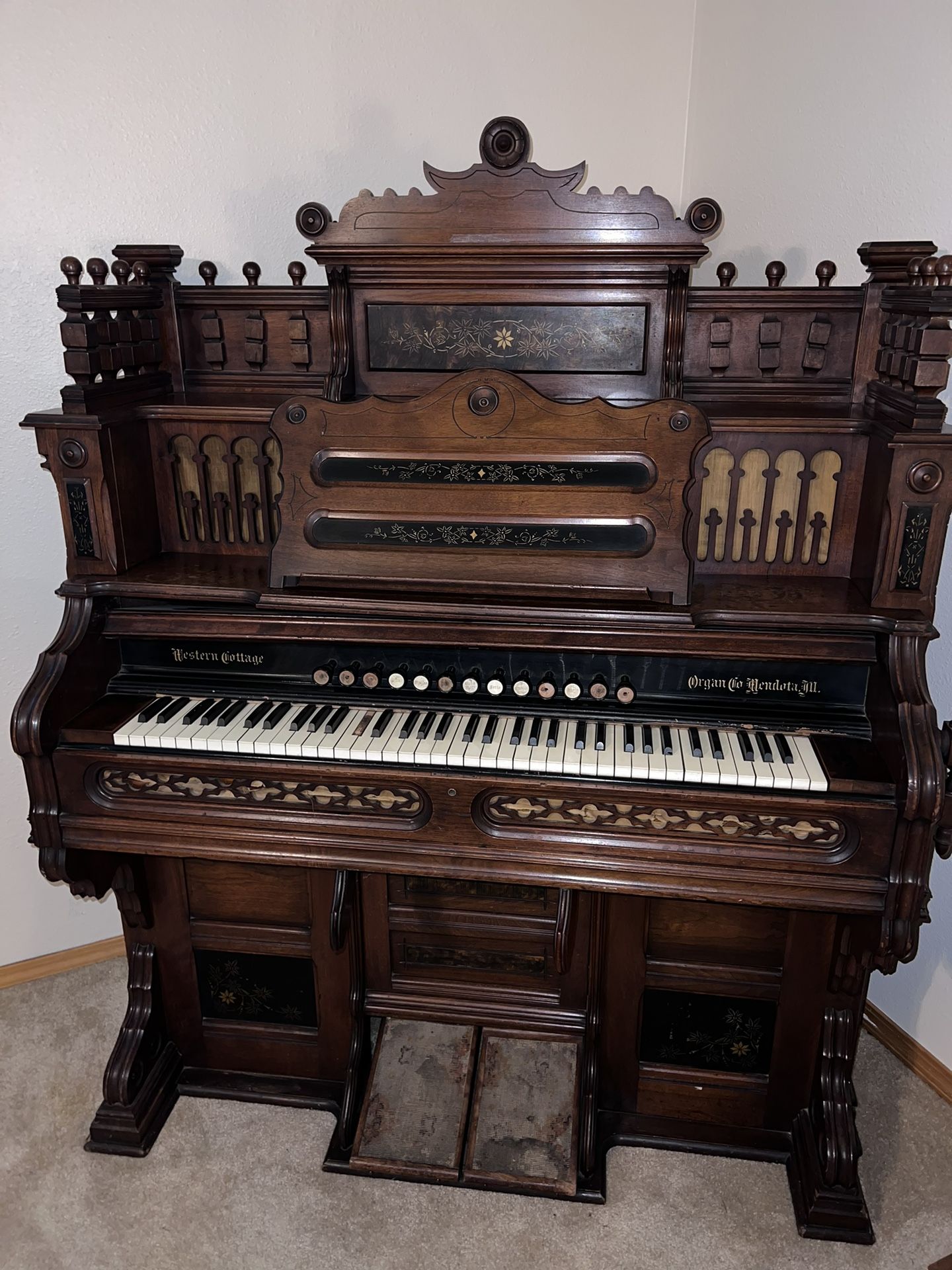 1800’s Antique Organ Western Cottage Organ Co.