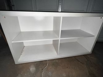White 4-Cube Storage Shelf