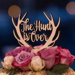 Rustic Wood Cake Topper 