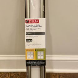 Delta Lyndall 20 in. Sliding Shower and Bathtub Door Handles in Nickel (1-Pair)