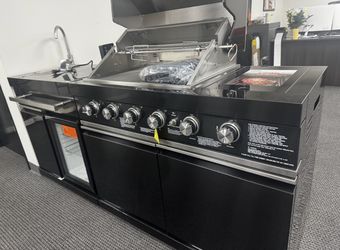 brand New Patio Kitchen Island Barbecue Grill In Box