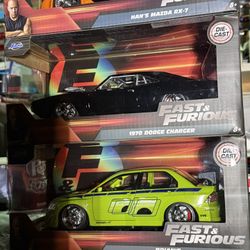 1:24 Scale Jada Fast  And Furious Diecasts