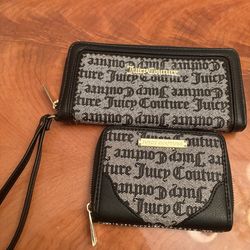 Juicy Couture Logo Wristlet & Wallet Set