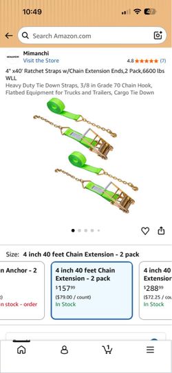4” straps (2)