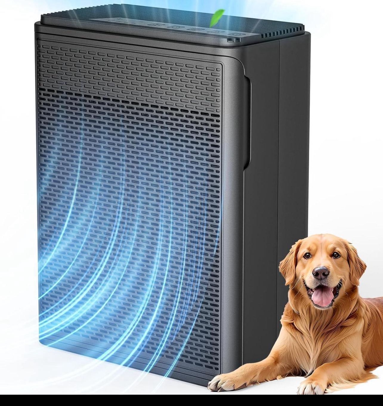Air Purifiers for Home Pets Covers Up to 1500 Sq Ft,H13 True Hepa Filter with Filter Reminder,Pet Hair Dander Smoke Air Cleaner,22 dB Quiet Sleep for