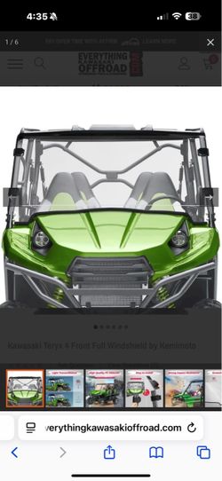 New in box Kawasaki Teryx 4 Front Full Windshield by Kemimoto
